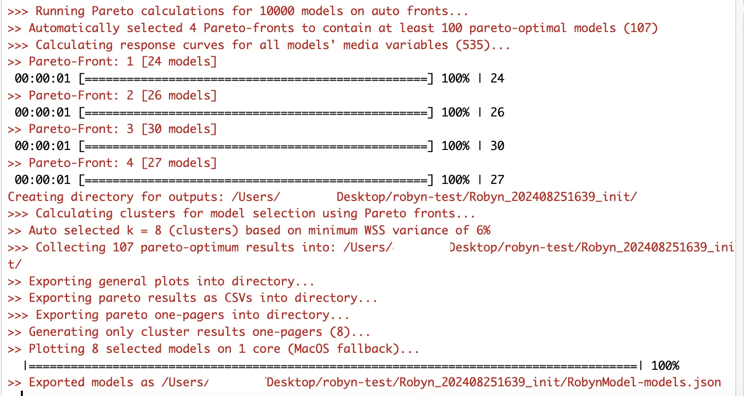 Meta MMM Robyn Walkthrough 04 - 로빈 실행과 결과 해석